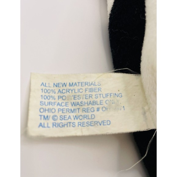 Sea World Vintage 1989 Shamu Orca Killer Whale Plush Hand Puppet P10 - Picture 4 of 5